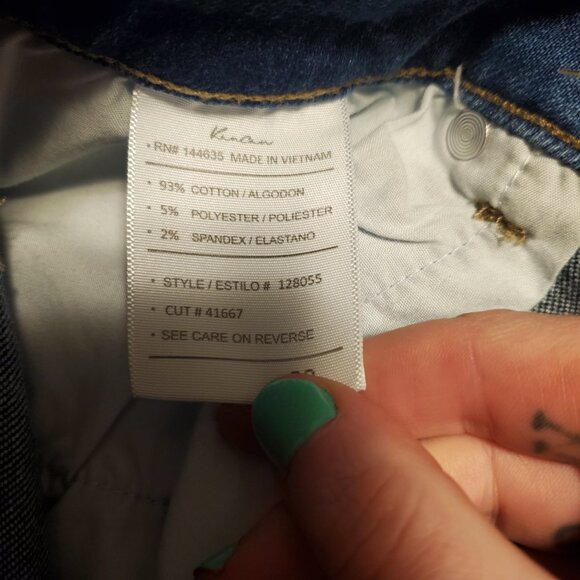 Kancan Cut Off Fringe Blue Jean Denim Shorts SIze 28 or a Size 6 Boho Cowgirl - Picture 6 of 13